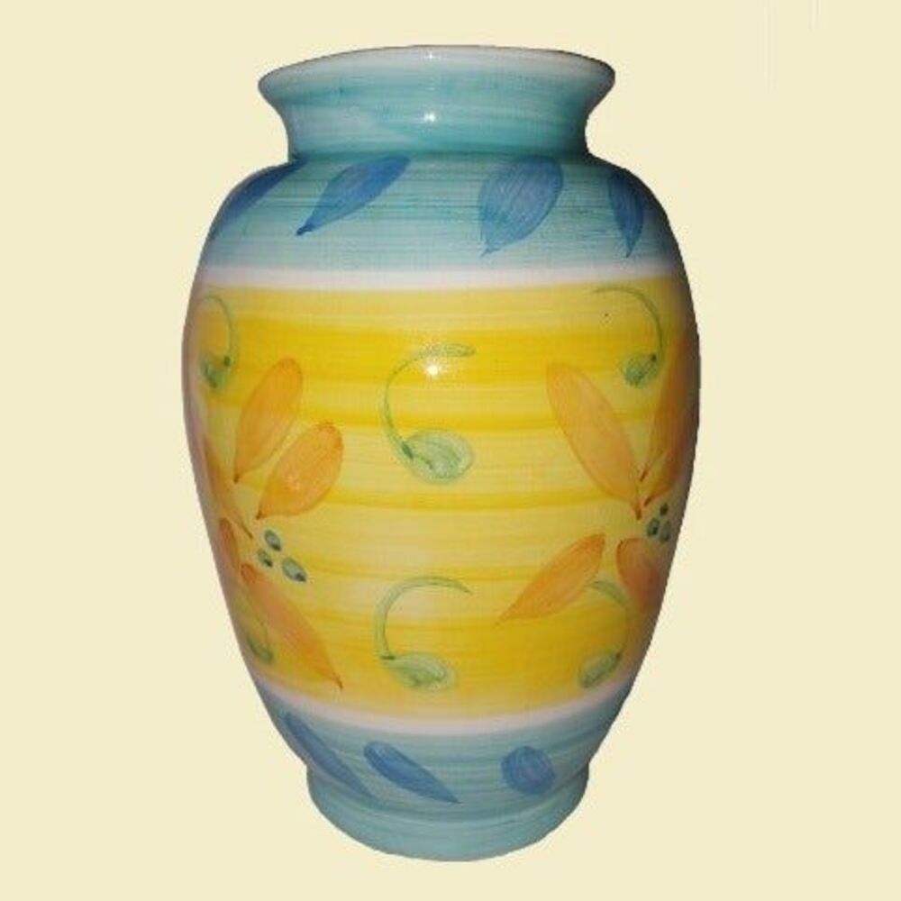 Beautiful hand-painted urn style vase